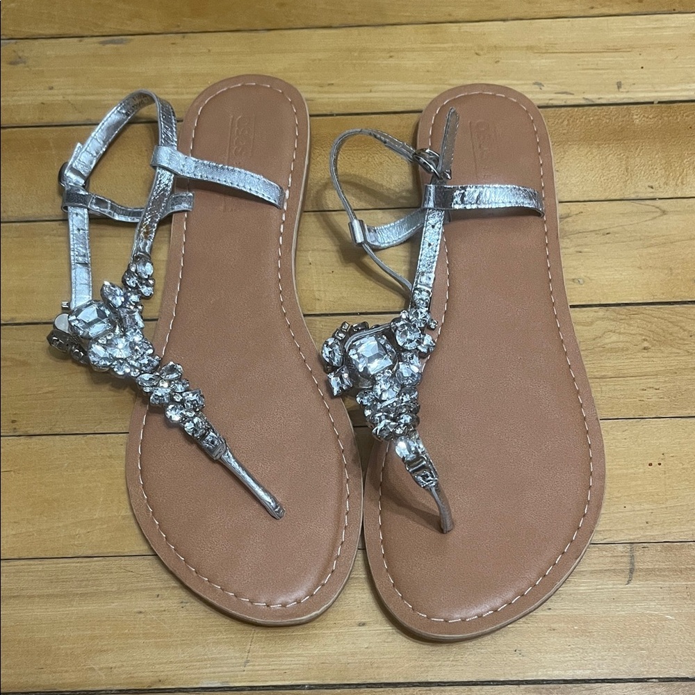 ASOS Silver Crystal Sandals